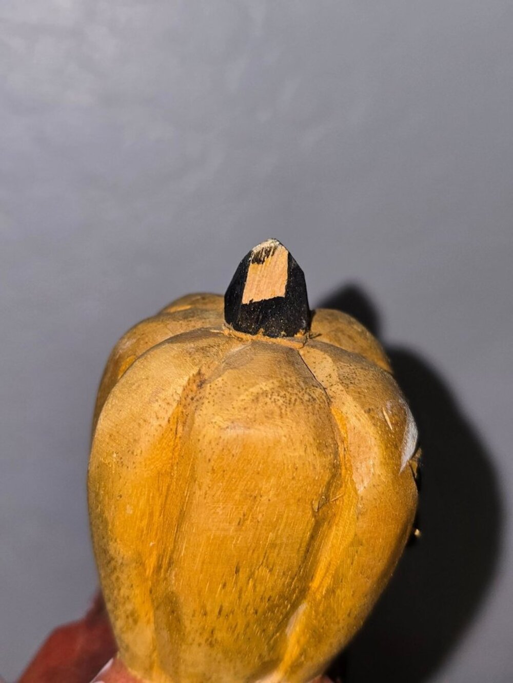 Primitive Wooden Pumpkin Head Nutcracker 10" Halloween October Fall - Picture 6 of 8